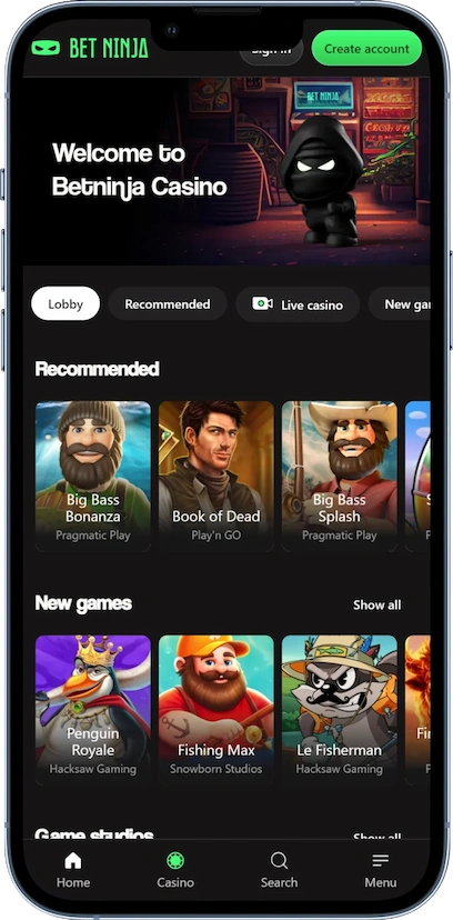 Betninja Mobile Casino
